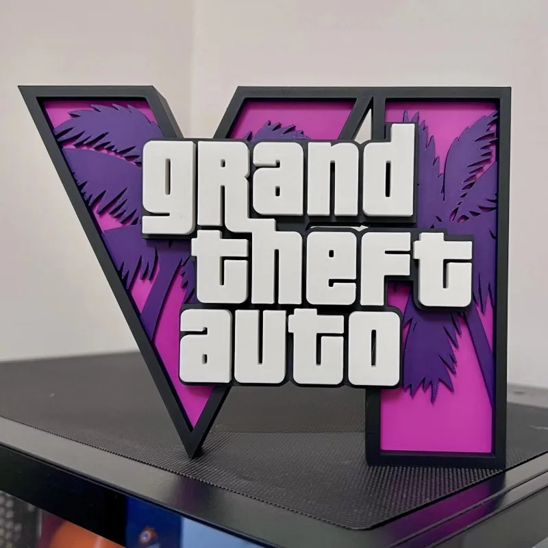 Logo 3D di GTA 6, Grand Theft  - Accessories For Your Gaming Room recensione e prezzo